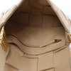 Bottega Veneta Cassette Maxi Intrecciato Leather Crossbody Bag in Beige Secondhand
