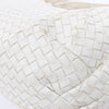 Bottega Veneta Intrecciato Hobo Leather Shoulder bag in White Secondhand