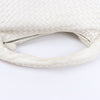 Bottega Veneta Intrecciato Hobo Leather Shoulder bag in White Secondhand