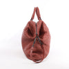 Bottega Veneta Intrecciato Leather Handbag in Dusty Red Secondhand