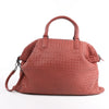 Bottega Veneta Intrecciato Leather Handbag in Dusty Red Secondhand