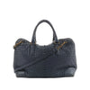 Bottega Veneta Intrecciato Leather 2Way Handbag in Navy Blue 194403 Secondhand