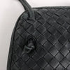 Bottega Veneta Nodini Intrecciato Leather Crossbody Bag in Black Secondhand