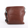 Bottega Veneta Nappa Intrecciato VN Crossbody Messenger Bag in Brown Secondhand
