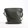 Bottega Veneta Nappa Intrecciato VN Crossbody Messenger Bag in Green Secondhand