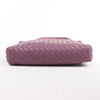Bottega Veneta Nodini Intrecciato Leather Crossbody Bag in Purple Secondhand