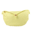 Secondhand Bottega Veneta Intrecciato Medium Turns Pouch Leather Shoulder bag in Yellow