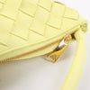 Secondhand Bottega Veneta Intrecciato Medium Turns Pouch Leather Shoulder bag in Yellow