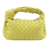 Bottega Veneta Intrecciato Mini Jodie Leather Handbag in Yellow-Green Secondhand