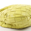 Bottega Veneta Intrecciato Mini Jodie Leather Handbag in Yellow-Green Secondhand