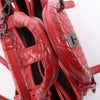 Bottega Veneta Intrecciato Roma Leather Handbag in Red Secondhand