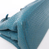 Bottega Veneta Intrecciato Roma Leather Handbag in Blue Secondhand