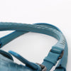 Bottega Veneta Intrecciato Roma Leather Handbag in Blue Secondhand