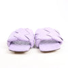 Bottega Veneta Lido Intrecciato Leather Sandals in Purple, Size 37 EU Secondhand
