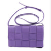 Bottega Veneta Maxi Intrecciato Cassette Leather Shoulder Bag in Purple Secondhand