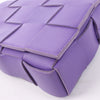 Bottega Veneta Maxi Intrecciato Cassette Leather Shoulder Bag in Purple Secondhand