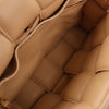 Bottega Veneta Padded Cassette Maxi Intrecciato Leather Shoulder Bag in Beige Secondhand