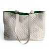 Bottega Veneta woven maxi shopper bag in white leather