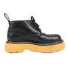 Bottega Veneta The Bounce Leather Short Boots in Black x Mustard, Size 39 EU Secondhand