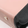 BVLGARI ALBA Leather 2Way Handbag Pink x Black Secondhand