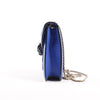 BVLGARI Serpenti Forever Leather Chain Shoulder Bag in Blue Secondhand