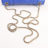BVLGARI Serpenti Forever Leather Chain Shoulder Bag in Blue Secondhand