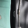 BVLGARI Serpenti Forever Patent Leather Chain Crossbody Bag in Green Secondhand