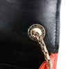BVLGARI Serpenti Forever Patent Leather Chain Shoulder Bag in Orange Secondhand