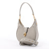 BVLGARI Serpenti Leather Shoulder Bag in Gray Secondhand