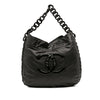 Chanel Calfskin Modern Chain Rhodoid Hobo Secondhand