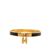 Hermès Leather Kelly Cadena Lock Bangle Bracelet Secondhand