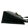 Ferragamo Croc Embossed Leather Vara Bow Satchel Secondhand