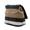 Burberry Mega Check Canvas and Grainy Calfskin Shellwood Crossbody Secondhand