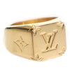 Louis Vuitton Gold Plated Monogram Signet Ring L Secondhand