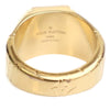 Louis Vuitton Gold Plated Monogram Signet Ring L Secondhand