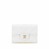 Chanel CC Quilted Caviar Trifold Flap Wallet Secondhand