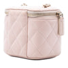 Chanel Mini CC Quilted Caviar Vanity Case with Chain Secondhand