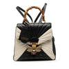 Secondhand Gucci Bicolor Calfskin Bamboo Trapuntata Queen Margaret Backpack
