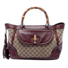 Gucci Medium GG Canvas New Bamboo Tassel Tote Secondhand