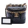 Chanel Small Quilted Calfskin Chain Bar Vanity Case with Chain Secondhand