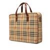 Burberry Haymarket Check Coated Canvas Business Bag Secondhand