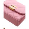 Chanel Mini CC Quilted Caviar Top Handle Clutch with Chain Secondhand