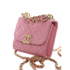 Chanel Mini CC Quilted Caviar Top Handle Clutch with Chain Secondhand