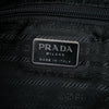 Prada Croc Embossed Leather Trimmed Tessuto Shoulder Bag Secondhand