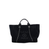 Chanel Large Canvas Pearls Deauville Tote Secondhand