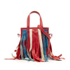 Balenciaga XXS Lambskin Fringe Bazar Shopper Satchel Secondhand
