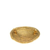 Chanel CC Gold Plated Round Brooch Secondhand