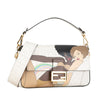 Fendi Zucca Graphic Print Coated Canvas Bikini Girls Baguette Satchel Secondhand