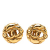 Chanel CC Gold Plated Clip On Earrings Secondhand