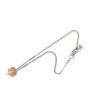 Chanel CC Brass Enamel and Strass Clover Pendant Necklace Secondhand